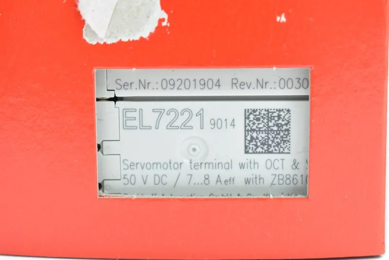 Привод Beckhoff EL7221-9014 EtherCAT Terminal 1-Channel Motion Interface 8A 48VD