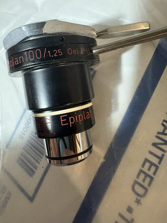 Объектив микроскопа Carl Zeiss Epiplan 100x/1.25 Oel Pol Microscope Objective We