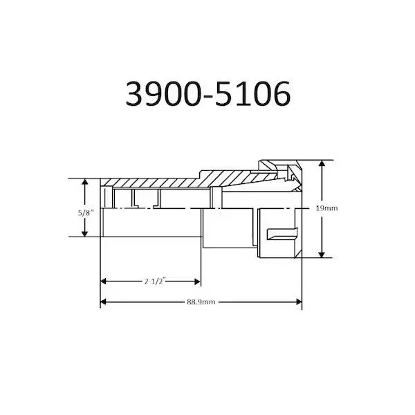 Режущий инструмент Hhip 5/8 X 2-1/2" ER-11 Straight Shank Collet Chuck 3900-5106