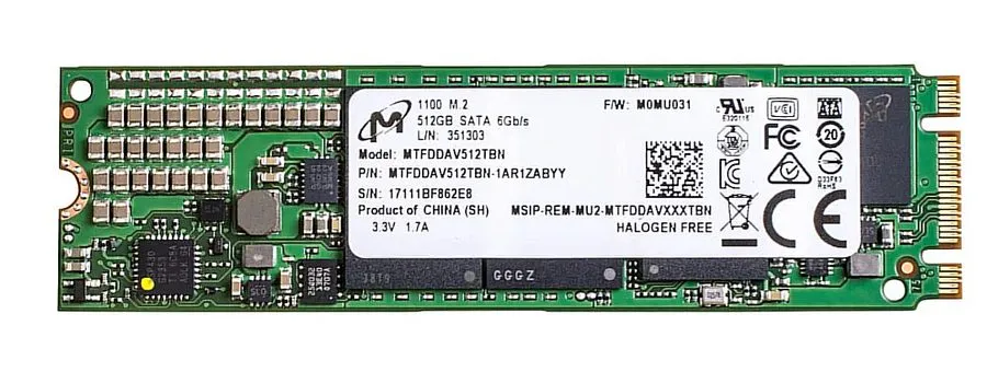 Micron 512GB M.2 SSD (MTFDDAV512TBN)