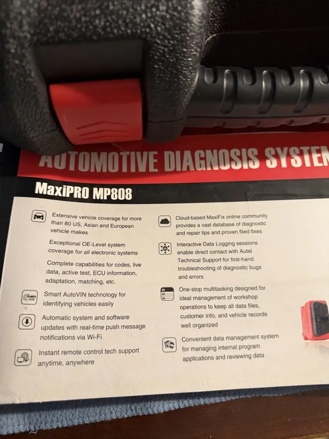 Диагностический сканер 2026 AUTEL MAXIPRO MP808 FULL FUNCTION DIAGNOSTIC SCANNER — фото лота 2