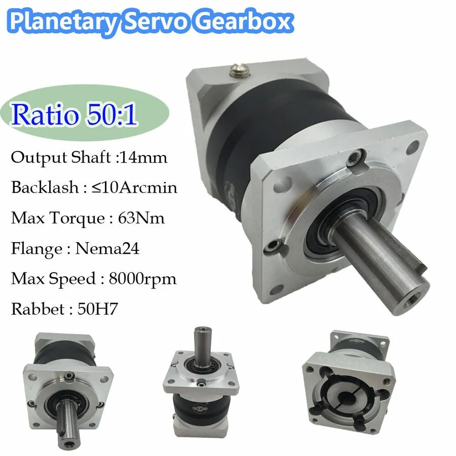 Шаговый двигатель 50:1 Planetary Speed Reducer для Nema24 Servo Stepper Motor Ge