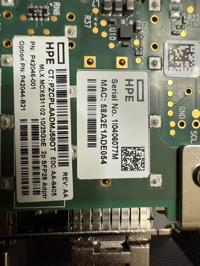 Трансивер Mellanox MCX631102AS-ADAT Ethernet 10/25Gb 2-port SFP28 Adapter NVIDIA — фото лота 1