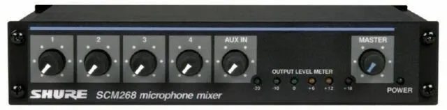 Микшерный пульт Shure SCM268 4 Channel Microphone Mixer Black