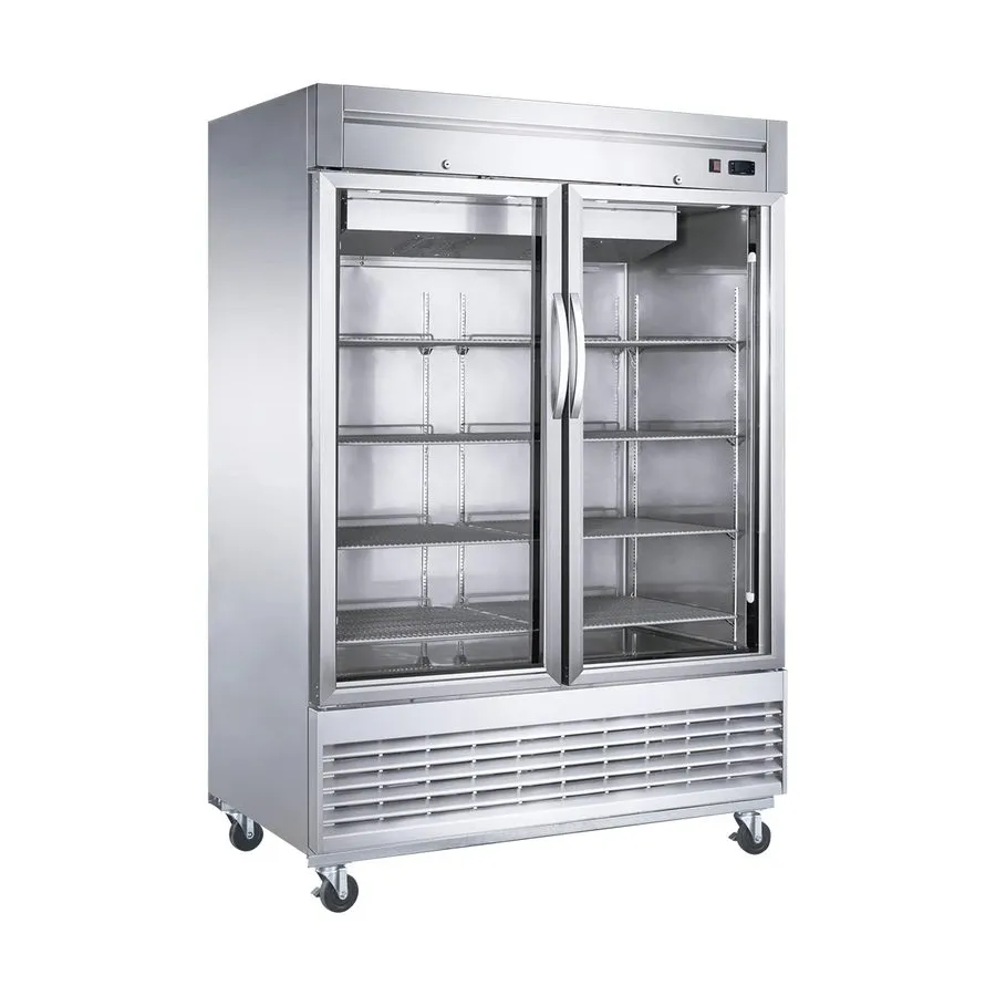 Холодильный шкаф Koolmore RIR-2D-GD 54" 2-Glass Door Reach-In Refrigerator, 47 c