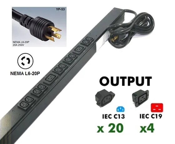 Блок розеток PDU APC AP9566 Basic Rack 3.328kVA PDU 12 X IEC 320-C13 3.33kVA 1U