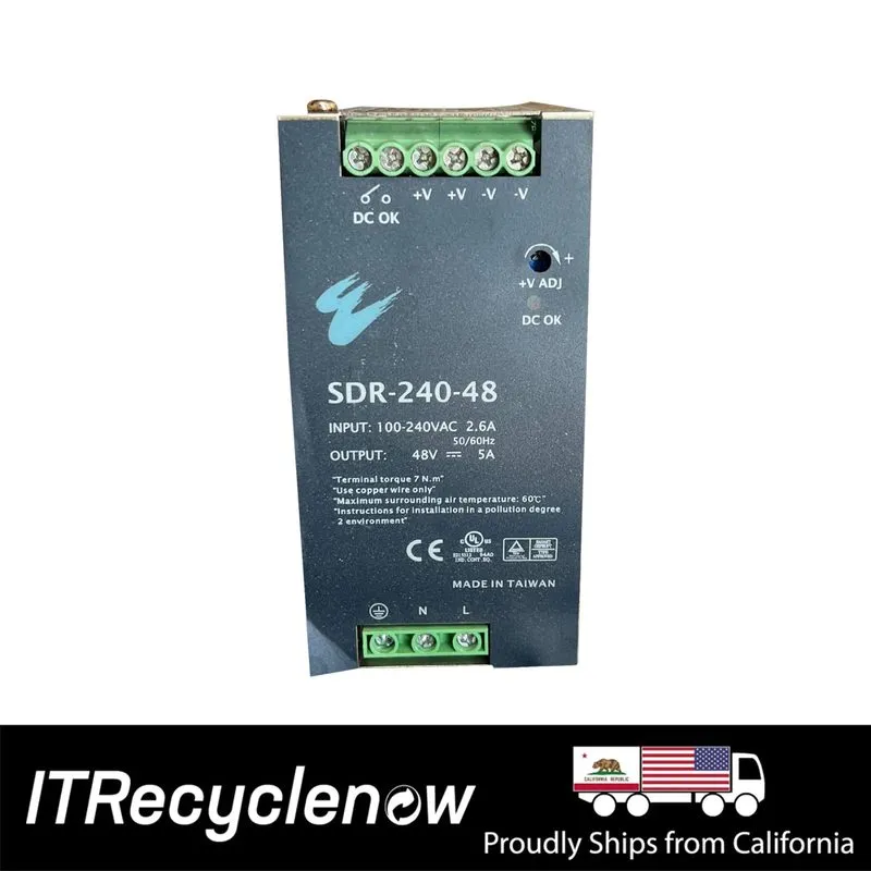 Блок питания SDR-240-48 Single Output Industrial Power Supply 240W 48V DIN Rail
