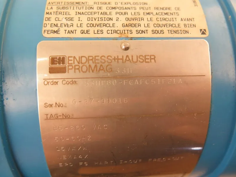 Расходомер Endress + Hauser 33HP80-FCAFC51F21A Promag H Stainless Steel Flow Met