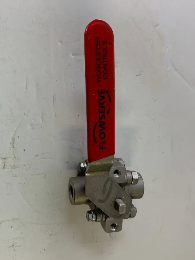 Клапан 1/4" stainless ball valve flowserve worcester controls 1/4 4466tse r2 — фото лота 2