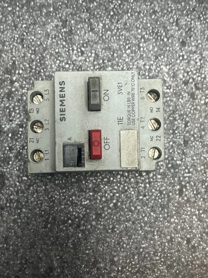 Автоматический выключатель Siemens 3VE1010-2G Motor protection circuit breaker 1