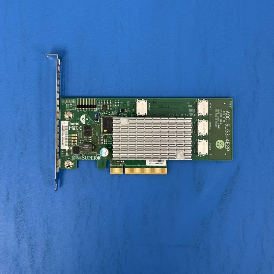 Кабель SuperMicro AOC-SLG3-4E2P 4-Port Gen-3 Internal NVMe Host Bus Adapter