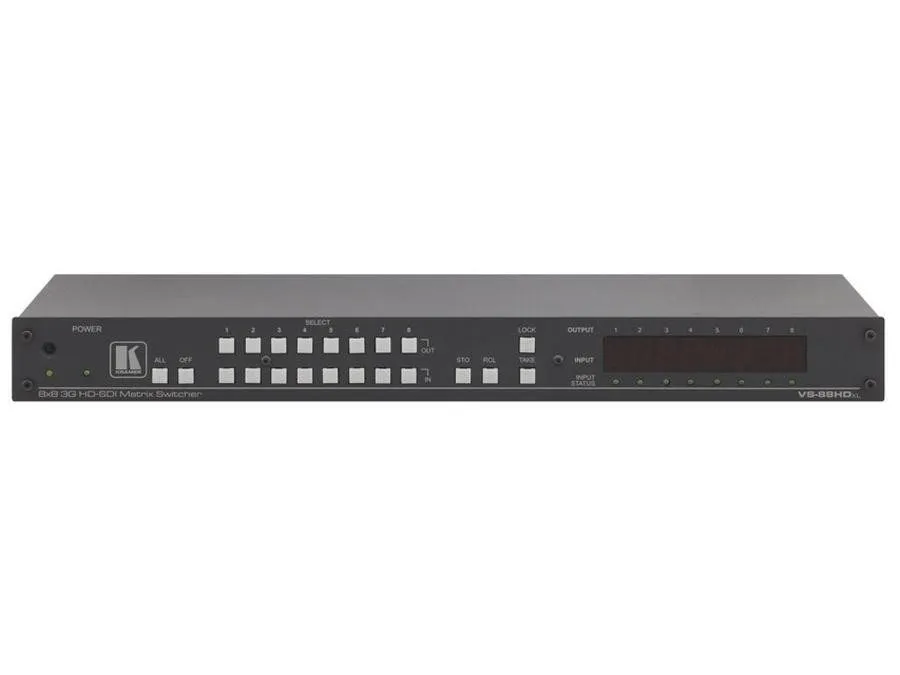 Видеооборудование Kramer VS-88HDxl SDI Matrix Switcher 8x8 3G HD-SDI RS-232/Ethe — фото лота 1