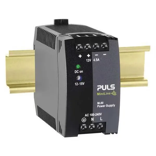 Блок питания Puls DC Power Supply, 100/240V AC, 12/15V DC, 54 W, 4.5 A, DIN Rail