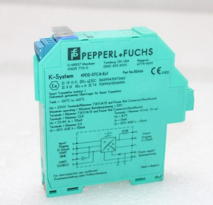 Датчик Pepperl+Fuchs K-System KFD2-STC4-EX1 Smart Transmitter Isolator 122580