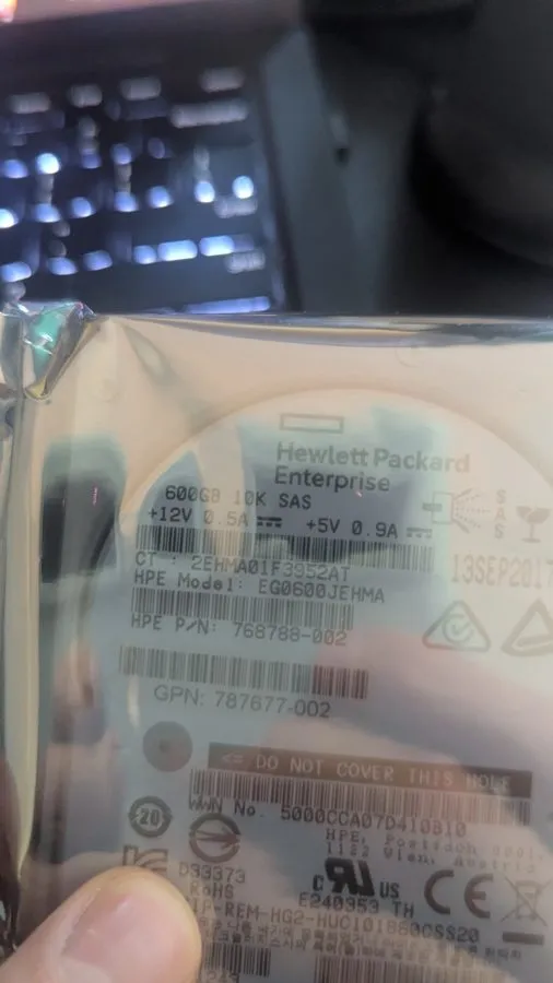 Жёсткий диск HPE EG0600JEHMA HDD 600GB SAS 12Gb/s 2.5" 10K 768788-002 512 b/s