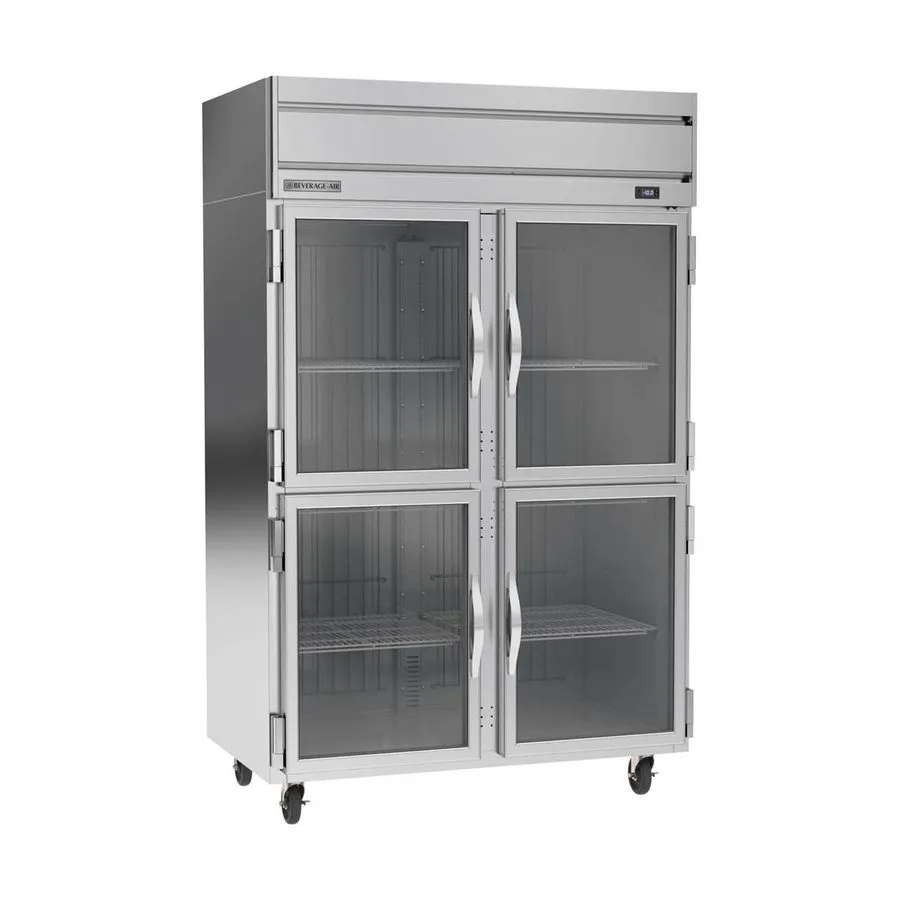 Морозильный шкаф Beverage Air HFP2HC-1HG 52" 4-Half Glass Door 2-Section Reach-I