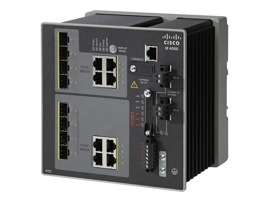 Коммутатор Cisco IE-4000-4TC4G-E 8 Ports Industrial Ethernet Switch
