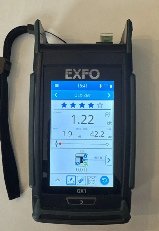 Тестер EXFO OX1-PRO-I 1310/1550 Fiber Explorer — фото лота 1