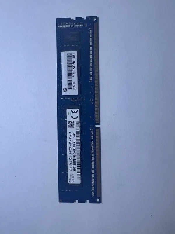 Модуль памяти SK Hynix 4GB 1Rx8 PC3-14900E-13-13-D1 ECC Unbuffered Server RAM HM — фото лота 1