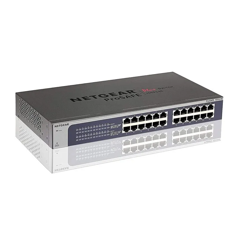 Коммутатор Netgear ProSafe Plus JGS524E 24-Port Gigabit Switch with Power Lead