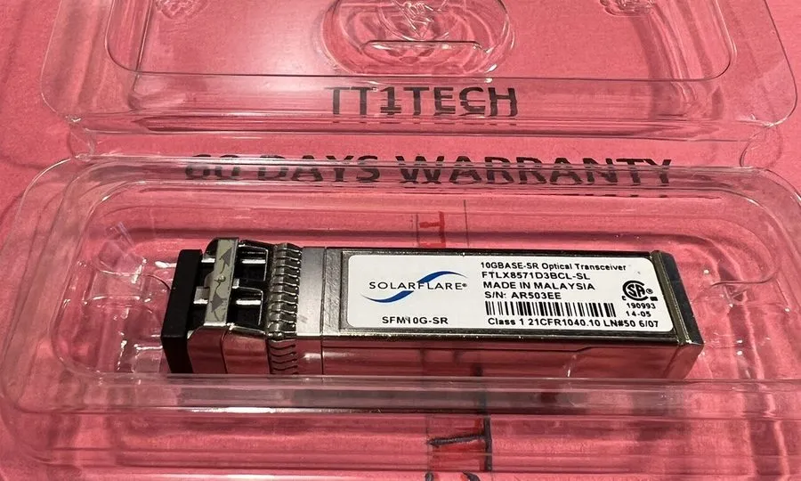 Трансивер Solarflare PLRXPL-SC-S43-SF 10G 850nm SFP+ Optical Transceiver SFM10G-