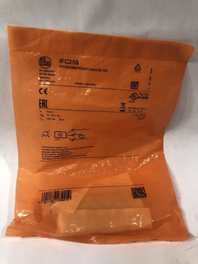 Датчик приближения IFC259 IFM Proximity Switch Sensor — фото лота 1