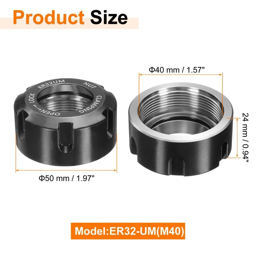 Патрон ER32-UM(M40) Type Collet Clamping Nut 40Cr