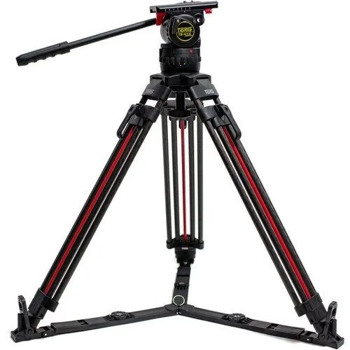 Оборудование видеонаблюдения Teris TS-H14CF-Q 100mm Flat Base Fluid Head & 2-Sta — фото лота 1