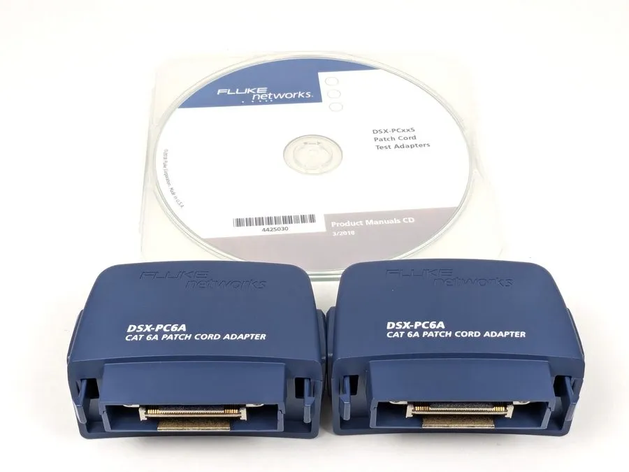 Тестер Fluke Networks DSX-PC6A Cat6A Patch Cord Test Adapter Set of 2 — фото лота 1
