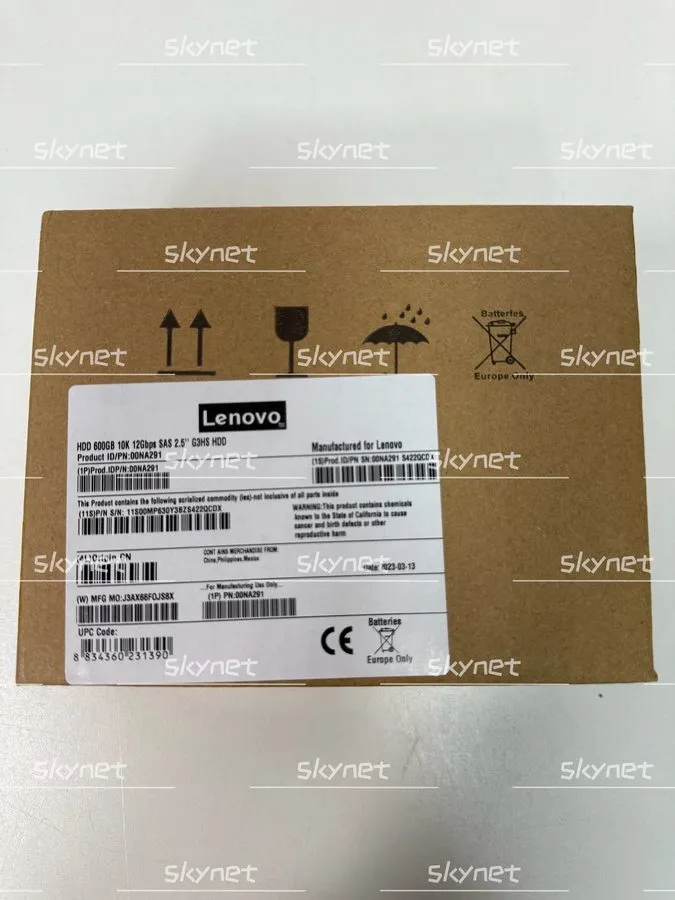Жёсткий диск IBM 00NA291 00NA292 600GB 2.5"10K 12Gbps SAS G3HS 512E Hard Drive H