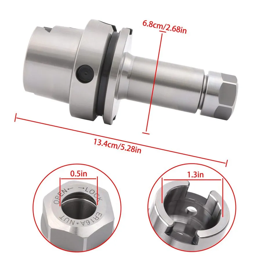 Режущий инструмент HSK63A-ER16A-100 Collet Chuck Tool Holder CNC Machine HSK 63A