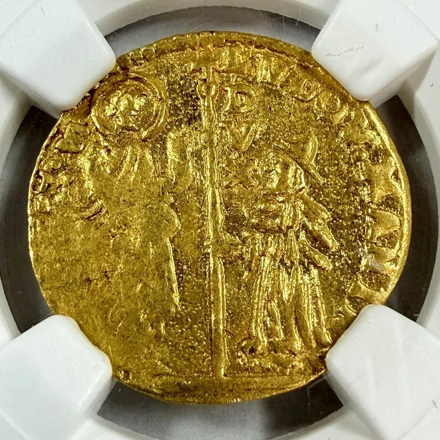 Лабораторный прибор Venice: (1789-97) Zecch NGC UNC Details (Ludovico Manin, Cle — фото лота 1