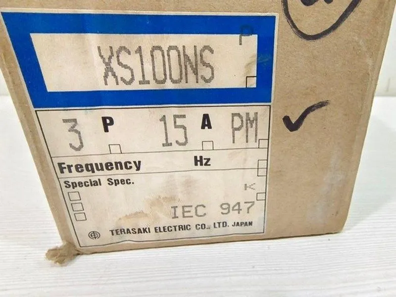 Автоматический выключатель Terasaki XS100NS 3 Pole Circuit Breaker 15A 200-480V  — фото лота 2