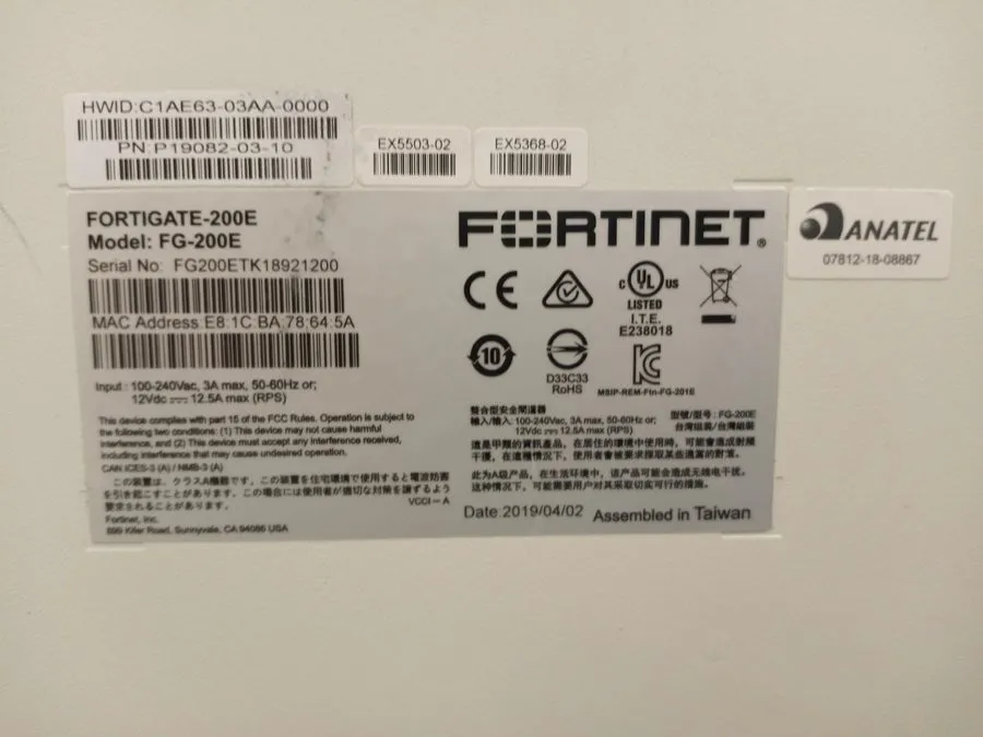 Межсетевой экран Fortinet FG-200E FortiGate 200E 18-Ports Gigabit Security Firew