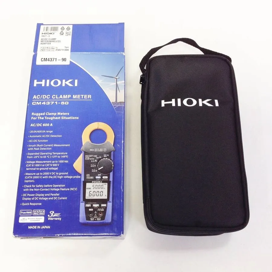 Тестер Hioki CM4371-90 AC/DC TRMS Clamp Meter (600A) with Z3210 Wireless Adapter