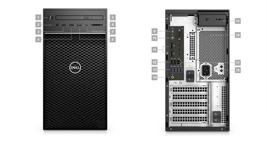 Рабочая станция Dell Precision 3630 Workstation i7-9700 16GB 512GB SSD WX3200 GP