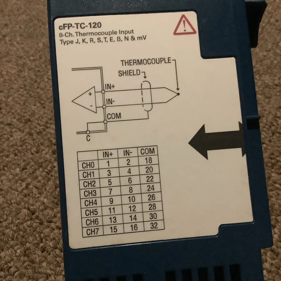Трансивер National Instruments cFP-TC-120 Compact FieldPoint Thermocouple Input  — фото лота 2