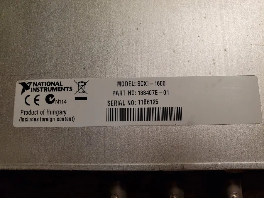 Модуль NI SCXI-1600 USB DAQ 16-bit Control Module 200 kS/s National Instruments — фото лота 1