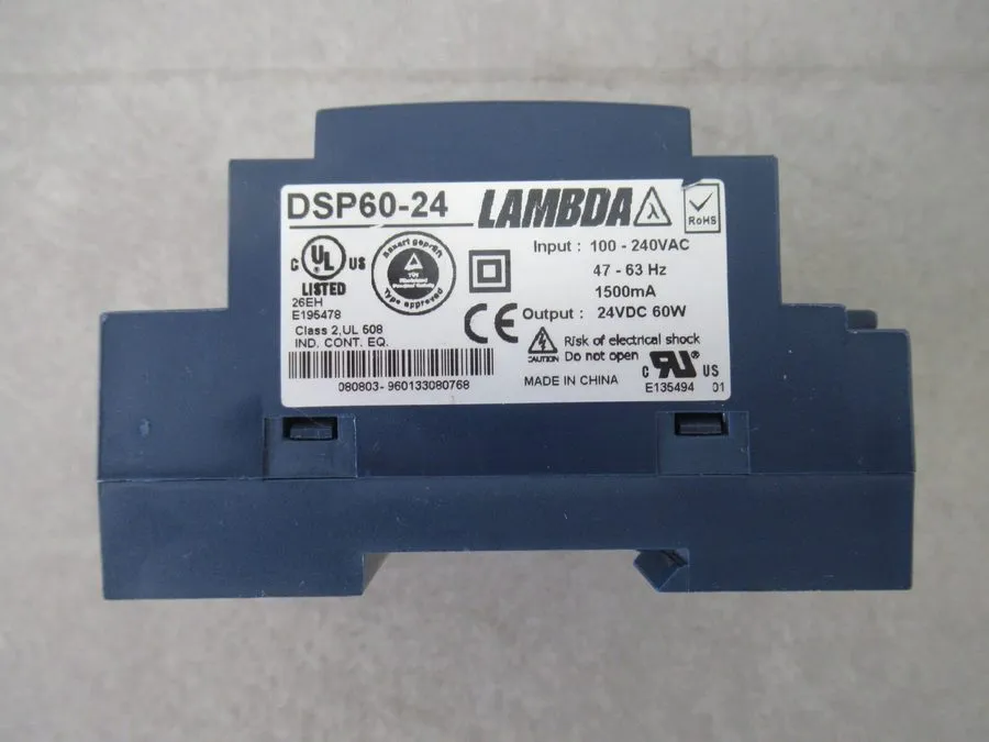 Блок питания TDK-Lambda DSP60-24 DIN Rail Power Supply 24VDC 60W 2.5A 100-240VAC