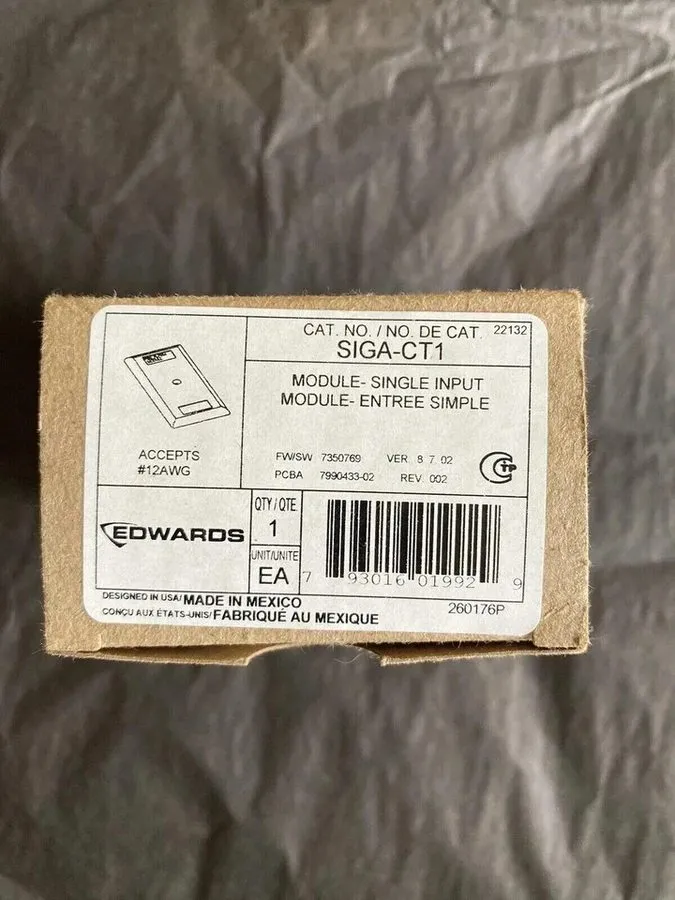 Модуль ввода-вывода Edwards SIGA-CT1 Single Input Module