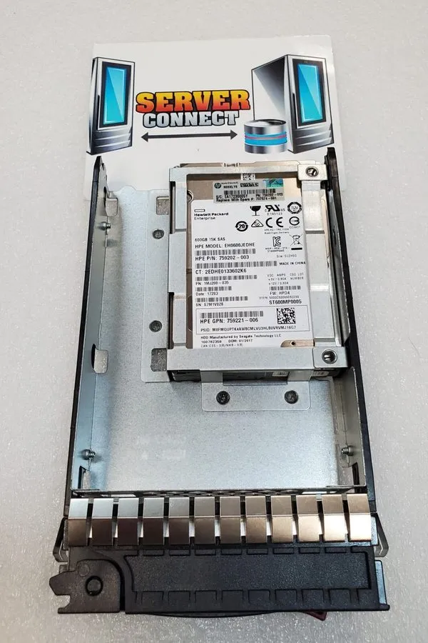 Жёсткий диск HPE 737574-001 600GB 737396-B21 SAS 12G 15K 3.5in ENT HDD Hard Driv