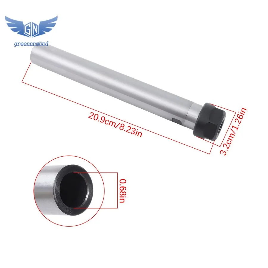 Режущий инструмент 1"×7" ER20 Collet Chuck Straight Shank CNC Tool Holder #ER20- — фото лота 1
