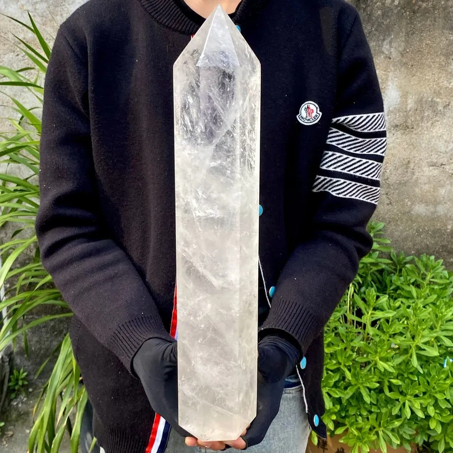 Лабораторный прибор 11.22LB Natural clear white crystal obelisk Crystal energy c
