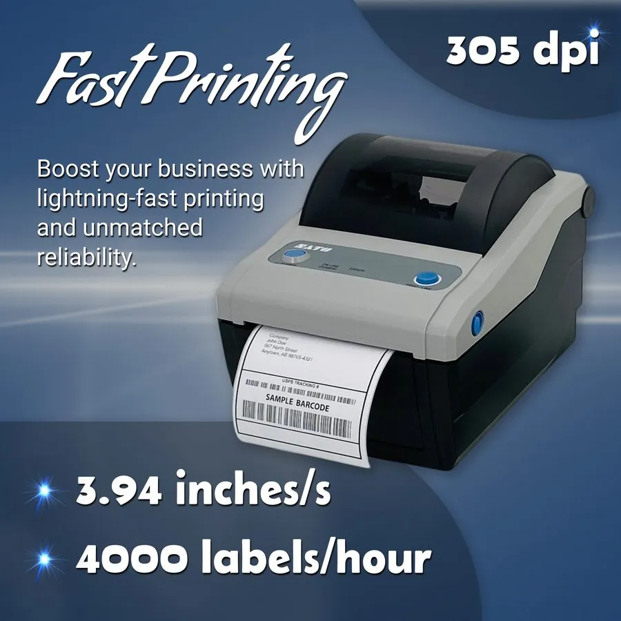 Принтер этикеток SATO CG412DT 4" High-Quality Japanese Label Printer Leading Ind