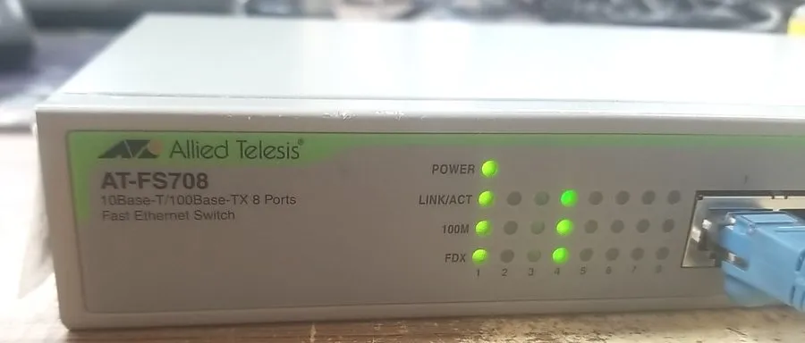 Коммутатор Allied Telesis AT-FS708 PoE 8 Port 10/100Mbps + 1 SFP Switch WORKS