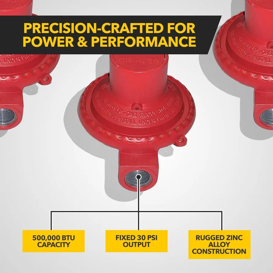 Трубопроводная арматура Fairview RV Camper LP/Propane Gas Regulator GR-630B High
