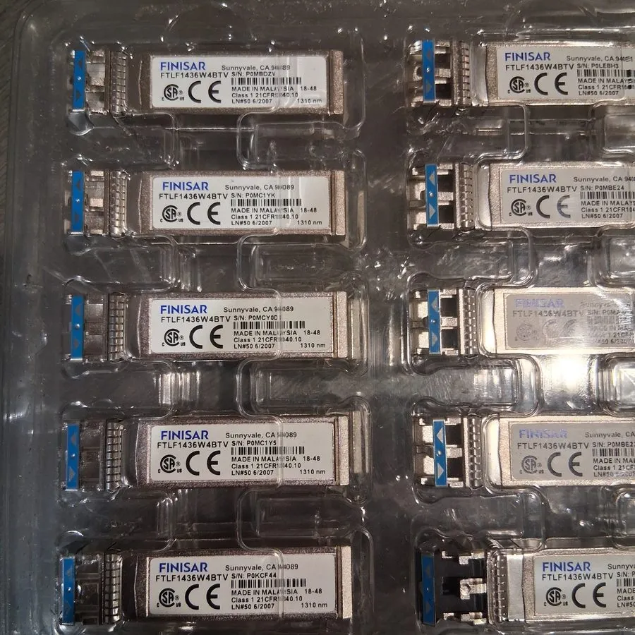 Трансивер Finisar FTLF1436W4BTV 25GB Ethernet 1310nm SFP+ Transceiver LW Modules — фото лота 1