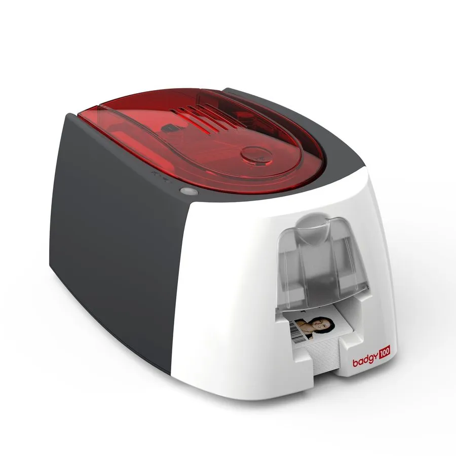 Принтер этикеток Evolis B12U0000RS Badgy100 Card Printer Color 40 Card Feeder