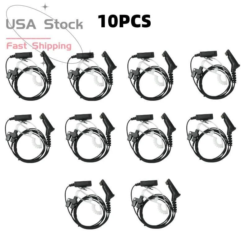 Радиостанция 10X Surveillance PTT Mic Earpiece для XPR7350 XPR7380 XPR7550 XPR H