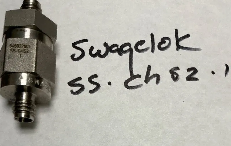 Клапан Swagelok SS-CHS2-1 Stainless Steel Poppet 6000 psig Check Valve FNSP